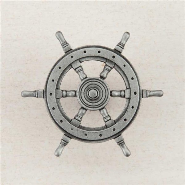 Acorn Mfg Acorn Manufacturing DPCPP Artisan Collection Ships Wheel Knob; Antique Pewter DPCPP